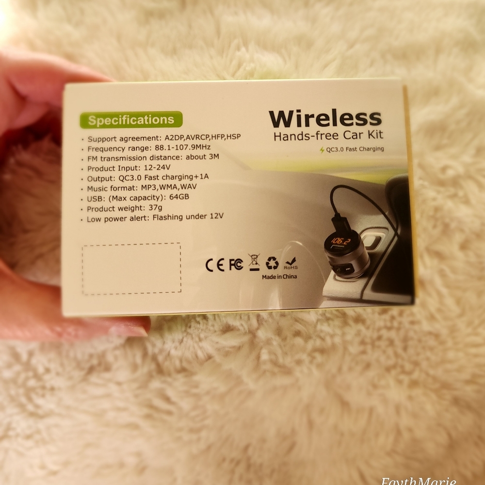 NIB Wireless Hands-free Car Kit - Picture 3 of 4